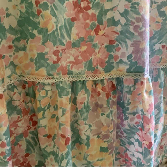 Goodtimes Vintage Floral Nap Dress Midi Length Made in Hawaii Size M/L - Picture 13 of 14